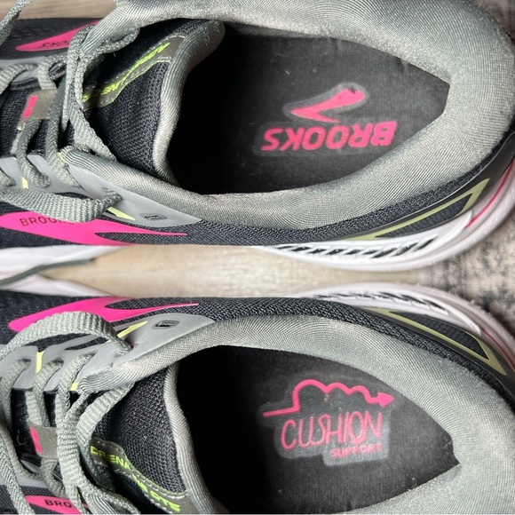 Brooks Adrenaline GTS 23 Black, Gunmetal and Sharp Green, Women’s 11.5 Medium - Picture 10 of 12